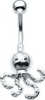 Silver Octopus Navel Bar
