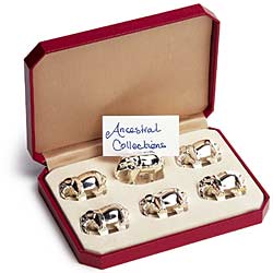 Silver plated Elephant Name Holders