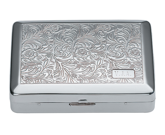 Unbranded Silver-Plated Manicure Case, Personalised