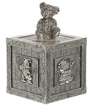 Silver-Plated Toy Box Money Bank