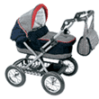 Traditional classic styled dolls' pram. With