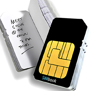Unbranded SIMbook Notebook - SIM shaped Notepad!