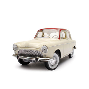 Unbranded Simca P60 1961 - White/red 1:18