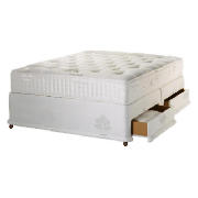 Simmons Pocket Sleep 1200 Double 4 Drawer Divan