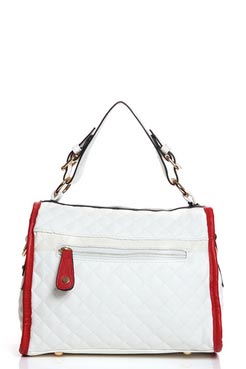 Unbranded Simone Quilted Contrast Twist Lock Bag