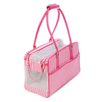 Ancol Simply Glamour cat or small dog carrier bag with vents on the end and top. Shoulder straps and