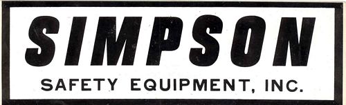 Simpson Safety Equipment Logo Sticker (20cm x 6cm)