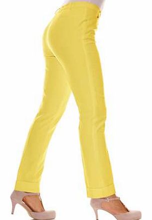 Cut to skim the hips and thighs giving a sleek, flattering shape, straight leg trousers are always in style. Added modern touch turn up at the hem. Brand: Singh Madan Washable 80% Polyester, 15% Viscose, 5% Elastane Lining: Acetate Short inside leg a