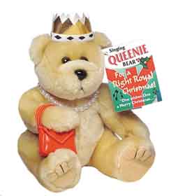 Singing Queenie Christmas Bear