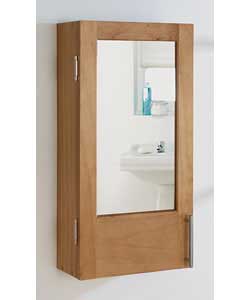 Made from pine wood and MDF.1 mirror door and 1 internal shelf.Packed flat for home assembly.Size