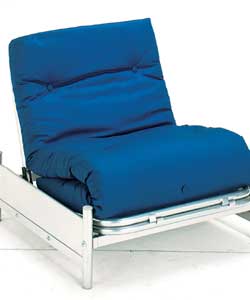 Single Metal Futon - Blue