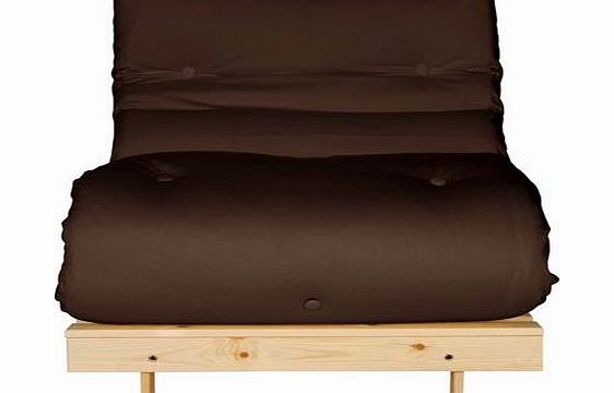 Unbranded Single Pine Futon Sofa Bed with Mattress -