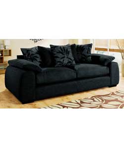 Unbranded Siobhan Extra Large Sofa - Black
