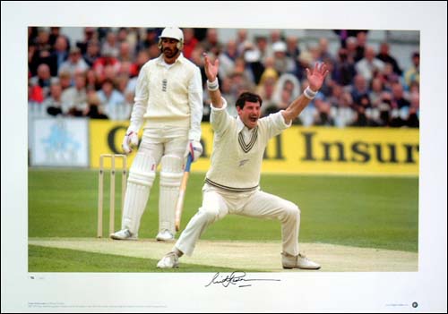 Unbranded Sir Richard Hadlee signed limited edition photographic print - WAS andpound;29.99