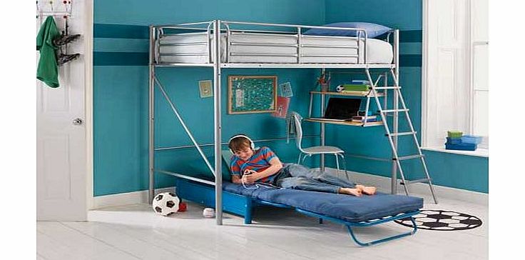 Unbranded Sit n Sleep Metal High Sleeper Bed Frame -