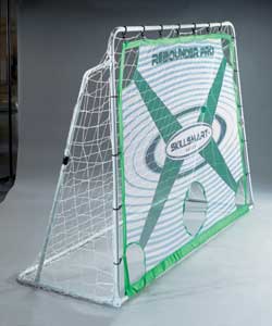 Perfect goal to practise heading and volleying the