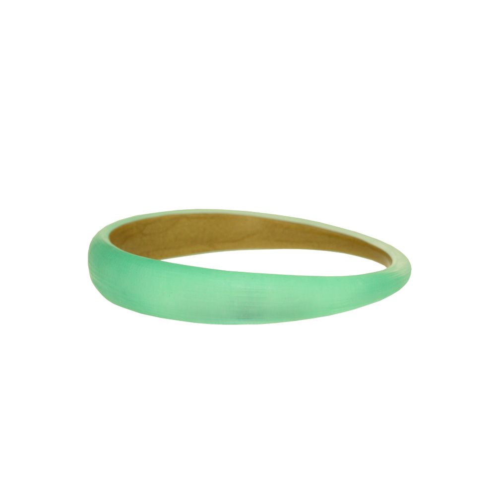 Unbranded Skinny Tapered Bangle - Mint