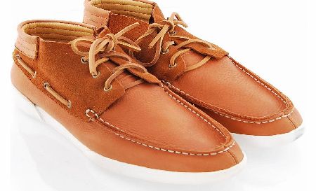 Unbranded Skive Aqua Washed Leather Moccasin Boot