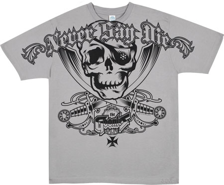 Unbranded Skull Never Say Die Men` Goonies T-Shirt