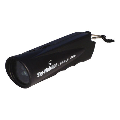 Dual LED Flashlight. Night Vision protecting red light for map reading and telescope operation. Inst