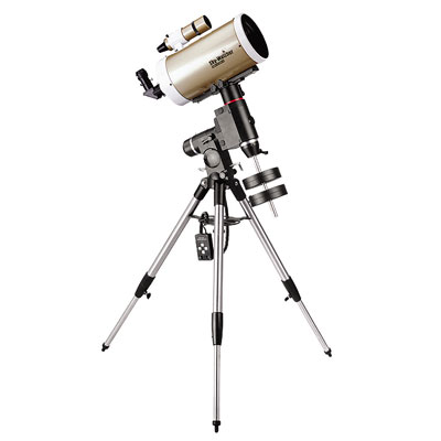 A 150mm Maksutov-Cassegrain telescope with EQ5 go-to motorised mount, is a great way to explore the 