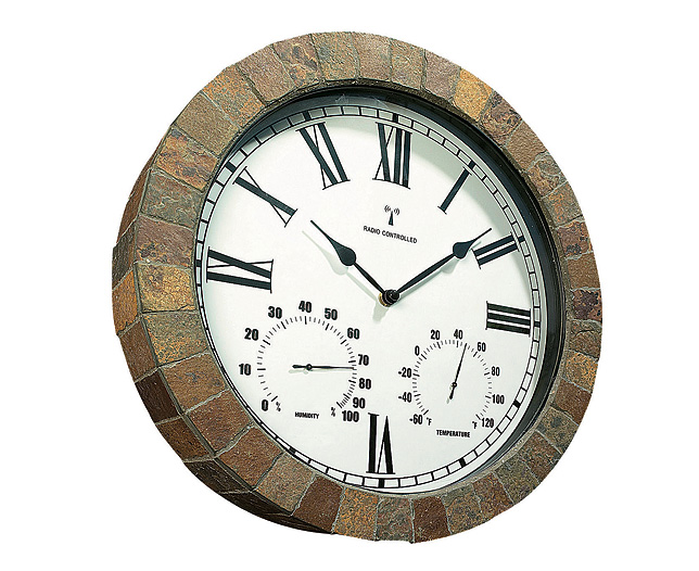 Unbranded Slate Courtyard Clock