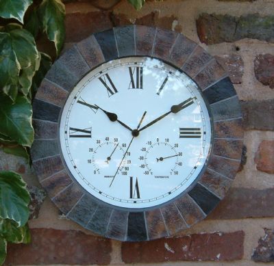 Unbranded Slate Effect Clock