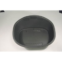 Extra Small Pet Bed suitable for cats or Small dogs. Made from durable Grey Plastic with ventilation