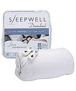 Unbranded Sleepwell by Dreamland Luxury Heated Cotton Duvet - King