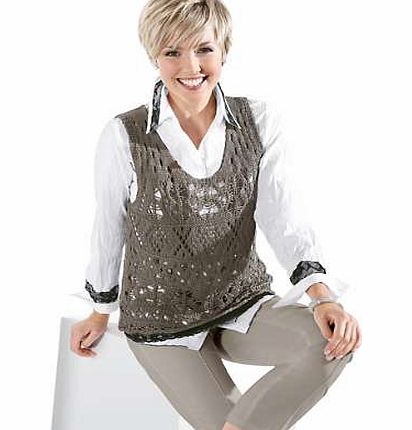 Unbranded Sleeveless Ajour Jumper