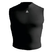 Unbranded Sleeveless Bodyshirt Crew Neck BLACK YOUTH LARGE
