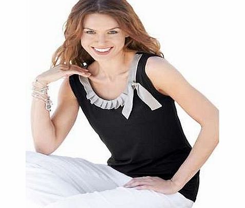 Unbranded Sleeveless Pleated Neckline Top