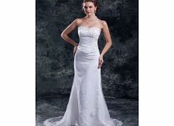 Unbranded Slim-line Backless Beading Sweep Train Lace