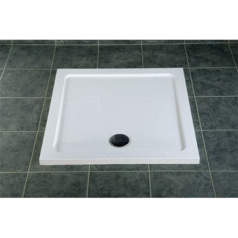 Unbranded Slimline Stone Resin Shower Tray Square 100x100cm