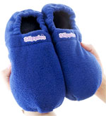 Tired, aching feet? Warm Slippies in the microwave for the soothing effects of heat and aromatherapy