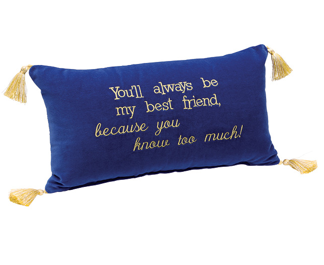 Unbranded Slogan Cushion - You`l always be my friendand#8230;