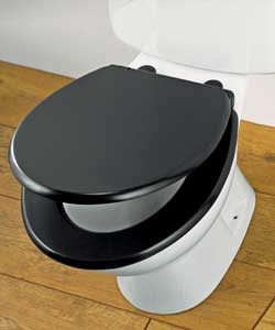 Unbranded Slow Close Black Toilet Seat