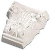 Small Acanthus Corbel White