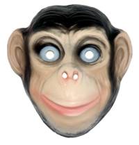 Monkey around in this chimpanzee mask and become a jungle ape. Now you can prove chimps are our