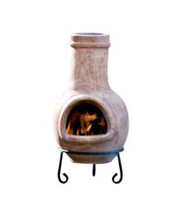 Unbranded Small Clay Chiminea