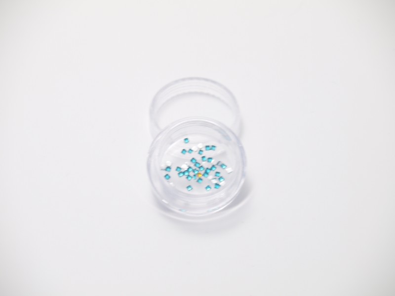 Unbranded Small Crystal Squares Turquoise