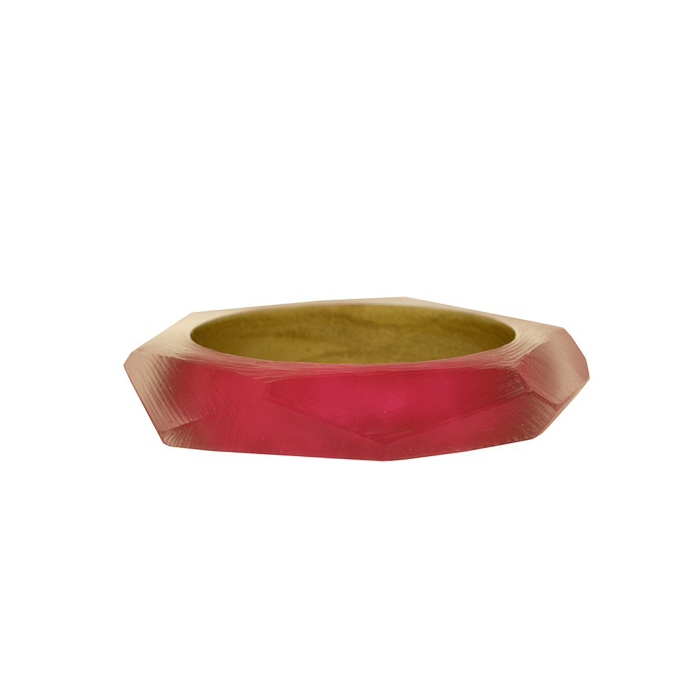 Unbranded Small Cubist Bangle - Fuchsia