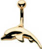 Small Dolphin Navel Bar