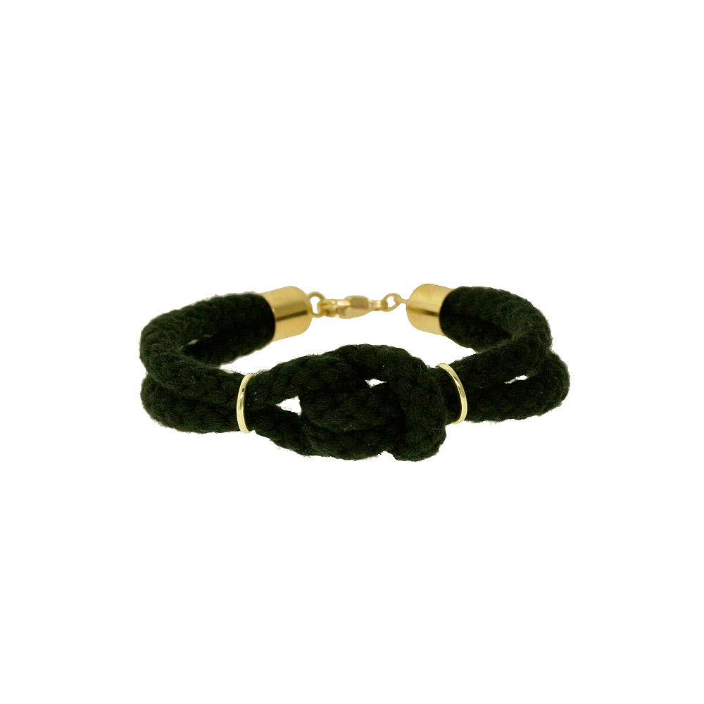 Unbranded Small Knotted Cord Bracelet - Black