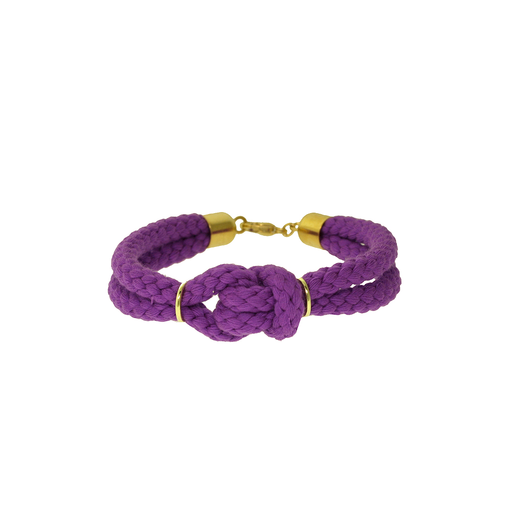 Unbranded Small Knotted Cord Bracelet - Purple