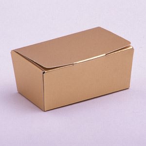 Small Matt Gold Favor Boxes
