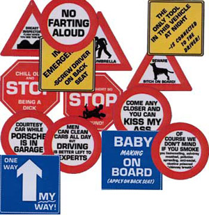 Unbranded Small Metal Car Signs