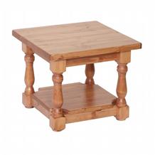 Small Pine Coffee Table with Shelf