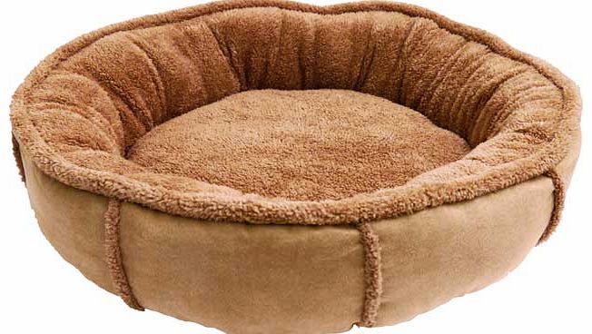 This cosy cat bed provides a safe area for your favourite feline to have hours of peaceful sleep. Suitable for small sized cats. Machine washable at 30?C. Wipe clean base. H15. W55. D55cm.