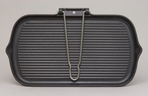 Unbranded Smooth Base  grillpan  rectangular  wire handle